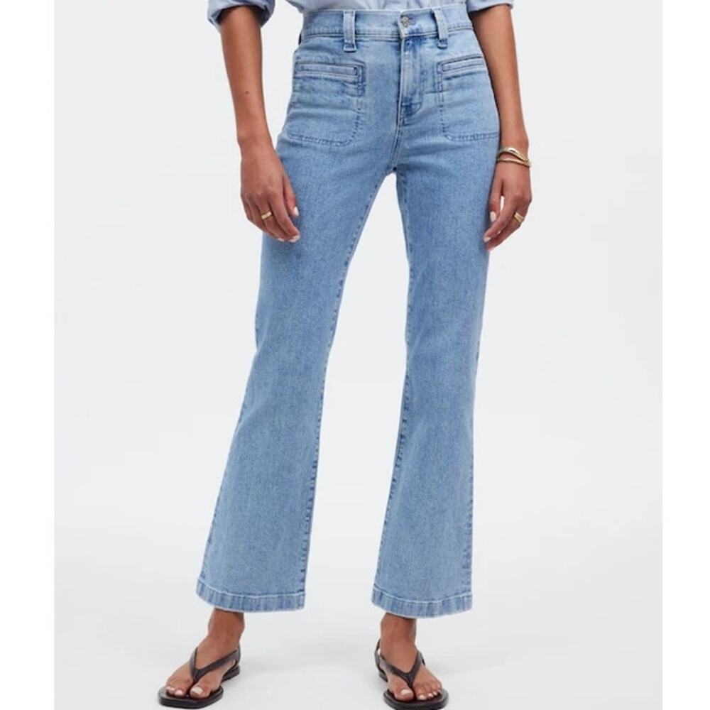 Madewell Kick Out Crop Jeans in Penman Wash Tall